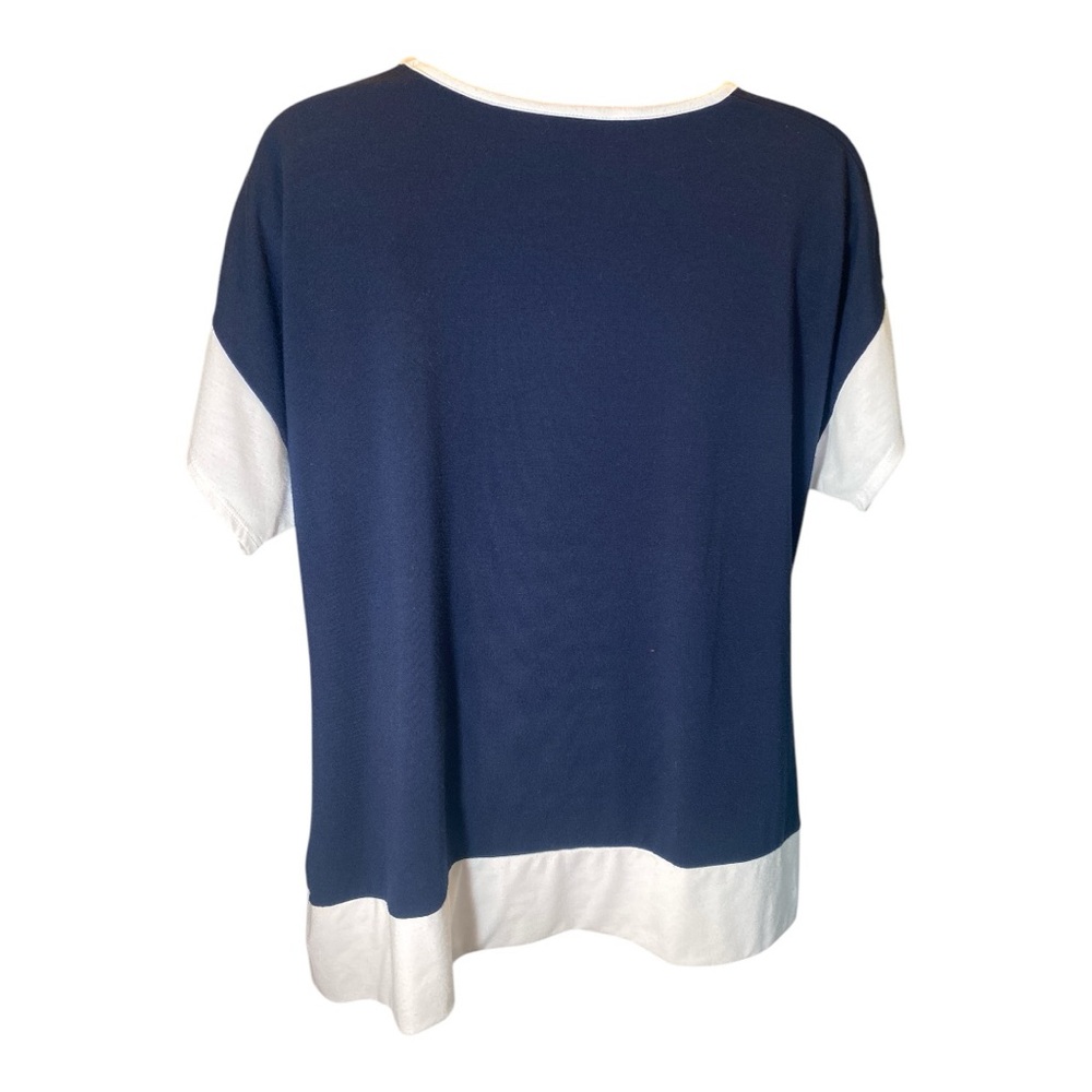 Ruby Rd. Stylish burnt orange /Navy/White Women's Top size PS - Picture 9 of 9